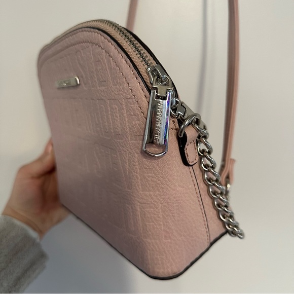 Light Pink Steve Madden Cross Body Satchel Purse - Picture 7 of 8